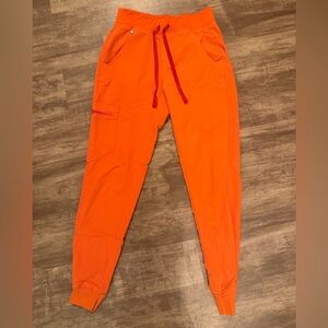 LIMITED EDITION FIGS — Sunset Orange Zamora Jogger Scrub Pants